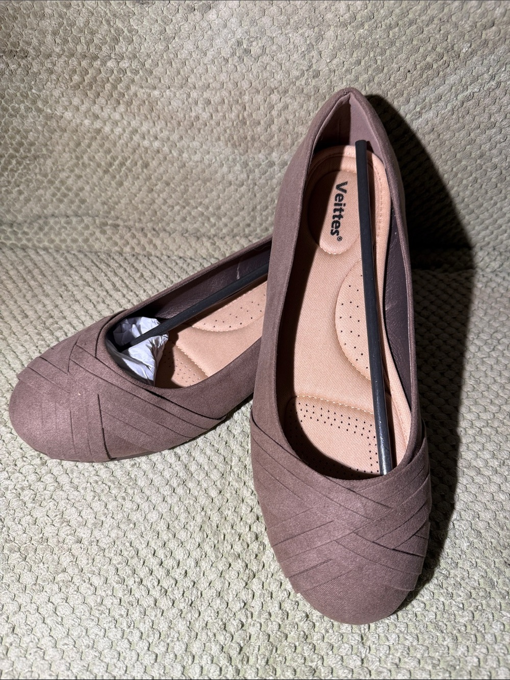 Taupe Comfort Ballet Flats